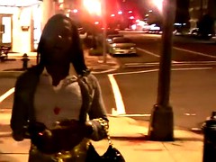 Nana, Grosse bite, Noire, Noir ébène, Masturbation, De plein air, Transsexuelle