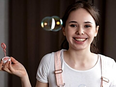 素人, お尻, 茶髪の, 指いじり, 自然山雀, 一人, ティーン, オッパイの