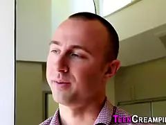 18, ブロンド, 中出し, Hd, 小柄, 叫ぶ, ティーン, オッパイの