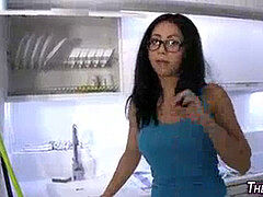 Leie, Blasen, Spermaladung, Brille, Latina, Jungendliche (18+)