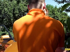 Leie, Arsch, Blasen, Schwanz, Europäisch, Handjob, Muschi, Titten