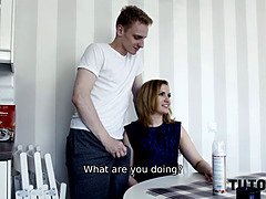 After failure on exam angry boy roughly fucks attractive tutor