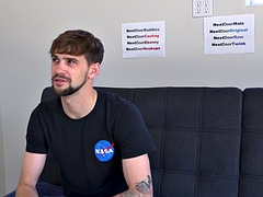 Enthousiasteling, Grote lul, Homo, Masturbatie, Alleen, Tatoeage