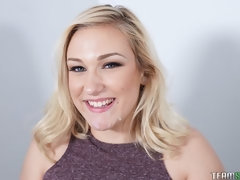 ブロンド, 口内発射, イく瞬間, カワイイ, 自然山雀, 乳首, ストリッピング, オッパイの