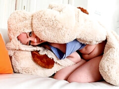 Grosser arsch, Grosser schwanz, Blasen, Hundestellung, Natürlichen titten, Rotschopf, Jungendliche (18+), Titten