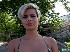 Leie, Grosse titten, Blondine, Vollbusig, Hd, Mutti, Öffentlich, Realität