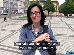 Stranger Promises Dark Haired Beauty A Modeling Career For Sex 1