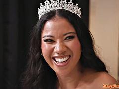 Schwarz, Blasen, Braut, Braunhaarige, Schwarz, Hardcore, Interrassisch, Lecken