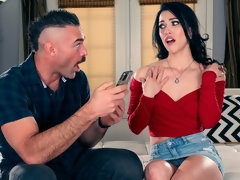 Cul, Sucer une bite, Brunette brune, Doigter, Léchez, Chatte, Dénudage, Adolescente