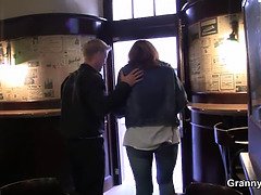 Lost game with picked up old woman