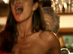 デカチン, デカパイ, フェラチオ, 茶髪の, 巨乳な, ハードコア, 淫乱熟女, オッパイの