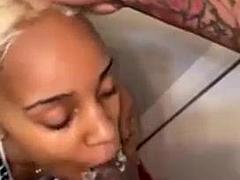 Curvy Blonde Ebony Gets Rough Sex