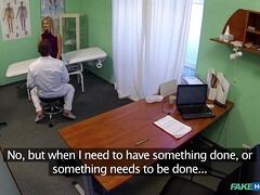 Blondine, Fetisch, Büro, Strumpfhose, Muschi, Realität, Uniform, Spanner