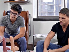 デカチン, フェラチオ, ディルド, ゲイ, ハードコア, 筋肉, ポルノスター, おもちゃ