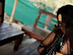 Aabha Paul New Video Black dress