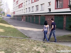 Pijpbeurt, Bruinharig, Genootschap, Europees, Hardcore, Geschoren, Tiener, Tieten likken