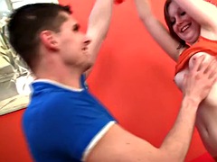 Blasen, Fesselspiele, Spermaladung, Tschechisch, Hardcore, Lecken, Ablutschen, Titten