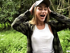 デカ尻, デカチン, フェラチオ, バック, 自然山雀, アウトドア, ティーン, オッパイの