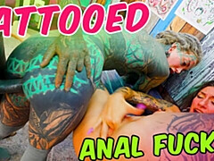 Thrilled Anuskatzz and Lily Lu's threesome smut