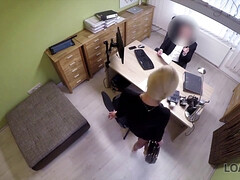 Blonde, Couple, Tchèque, Hd, Argent, Bureau, Fils, Adolescente