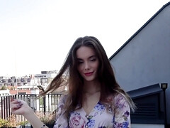 Liz Ocean mesmerizes with sultry petite charm in daring bikini play