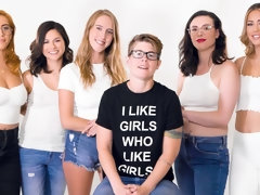 ブロンド, 茶髪の, バック, 指いじり, キス, レズビアン, オマンコ, ティーン