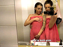 Unbeliavable 100% Czech Twins pummel Stranger