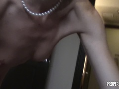 Cul, Noire, Sucer une bite, Brunette brune, Seins naturels, Pov, Tatouage, Nénés