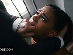 Noire, Sucer une bite, Bondage, Brunette brune, En levrette, Doigter, Interracial, Adolescente