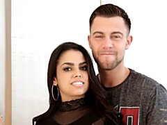 Stunning busty brunette Ada Sanchez fucked in the doggy style