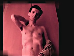 イギリス人, フェティッシュ, ゲイ, オナニー, 乳首, ポルノスター, 一人, ウェブカメラ