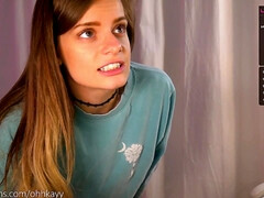 Enthousiasteling, Kont, Blond, Roodharige vrouw, Schoolmeisje, Alleen, Tieten likken, Webcamera