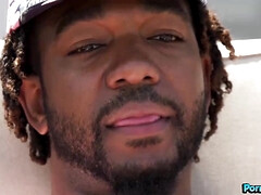 デカパイ, 黒人, 大学生, カップル, イマラチオ, 異人種間, ポルノスター, のぞき