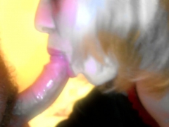 素人, ブロンド, フェラチオ, Hd, 淫乱熟女