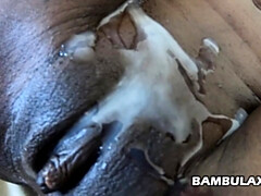 18 ans, Africain, Noire, Sucer une bite, Noir ébène, Hd, Interracial, Rasée