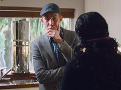 In den arsch, Arsch, Grosse titten, Blasen, Braunhaarige, Betrug, Paar, Flotter dreier