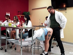 Brenna McKenna gets fucked by GI Joey standing