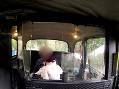 デカパイ, フェラチオ, 車, バック, 顔射, Hd, 赤毛