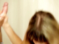 Anal, Beauté, Blonde, Sucer une bite, Plantureuse, Queue, Orgasme, Nénés