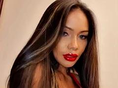 アジア人, 美女, 美人, デカチン, イく瞬間, オナニー, シーメール, 一人