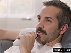 Grote mammen, Pijpbeurt, Bruinharig, Stel, Handbeurt, Gezichtspunt, Realiteit, Tieten likken