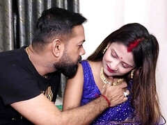 Hairy man making a move on an attractive Indian bitch