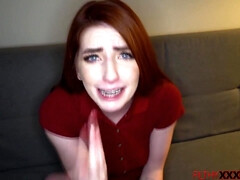 Pijpbeurt, Gezin, Handbeurt, Hardcore, Slipje, Klein, Pornster, Roodharige vrouw