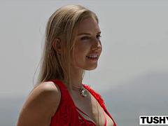 アナル, 美人, デカチン, ブロンド, フェラチオ, 顔射, 目瞪口呆, ハードコア