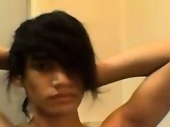 Emo jongen, Homo, Masturbatie, Alleen, Webcamera