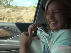 Enthousiasteling, Badpak, Vingeren, Vriendin, Orgasme, Buiten, Gezichtspunt, Openbaar