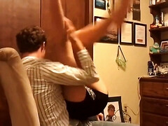 Arsch, Blondine, Blasen, Klassisch, Schwanz, Natürlich, Orgasmus, Muschi