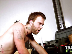 アメリカ人, デカチン, フェラチオ, ゲイ, ハードコア, オナニー, コキ, タトゥー