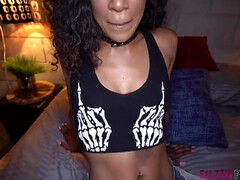 Grote kont, Grote mammen, Zwart, Bruinharig, Sperma in mond, Lul, Hardcore, Interraciaal