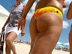 impressive marvelous backside Latina Thong beach Voyeur Spycam Close Up Vid